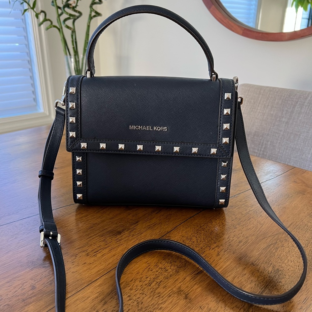 Michael Kors Navy Messenger Bag